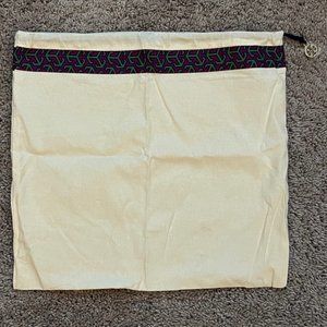 Tory Burch 15 X 14" Drawstring DUST BAG w Gold Logo Charm